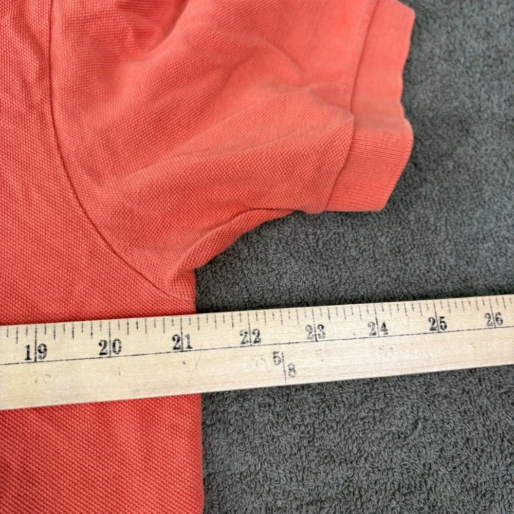 Polo Ralph Lauren Polo Shirt Mens M Orange Short Sleeve Pique Cotton Classic Fit